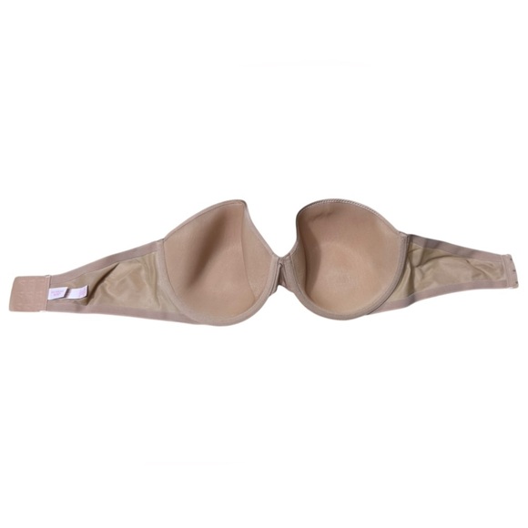 38DD Victoria's Secret Womens Beige Lined Underwire Strapless Bra Back Closure - Picture 12 of 15